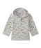 Baby-Jungen-Kapuzensweatshirt grau BELUGA/weiss MULTICO
