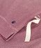 Kurzärmeliger Damen-Pyjama mit weitem Bein aus Baumwolle mit Streifen rot AMARANTE/ MARSHMALLOW