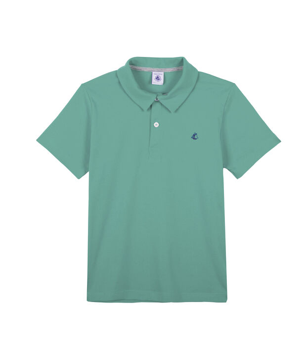 Kinder-Poloshirt Jungen gr&uuml;n