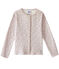 Bedruckter Mädchen-Cardigan weiss MARSHMALLOW/weiss MULTICO
