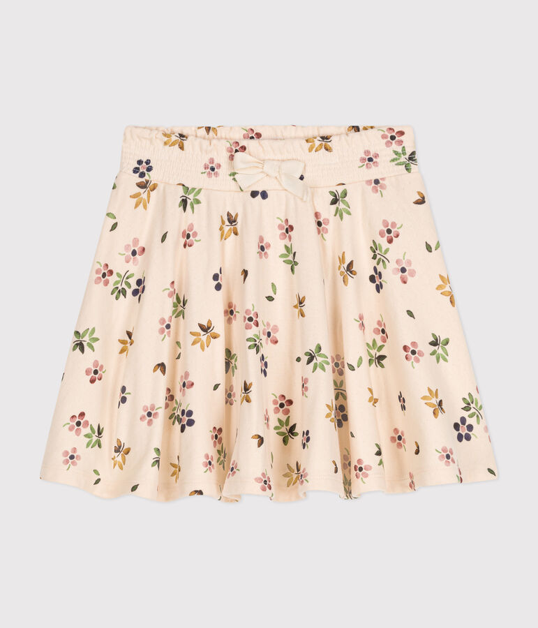 Kinder-Rock aus Doppeljersey f&uuml;r M&auml;dchen naturfarben/vielfarbig