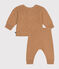 2-teiliges Baby-Strickset braun CUIVRE