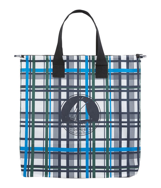 Tasche mit Karomuster für Damen weiss MARSHMALLOW/weiss MULTICO