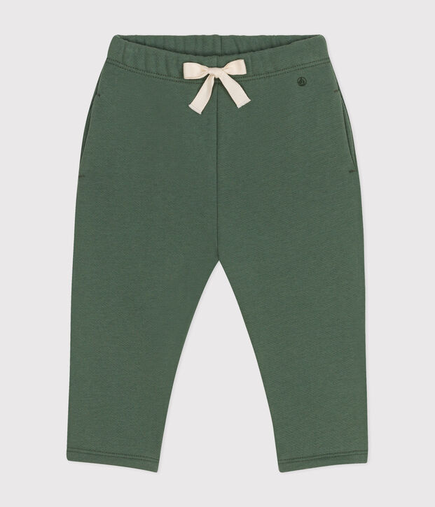 Baby-Hose aus Molton gr&uuml;n