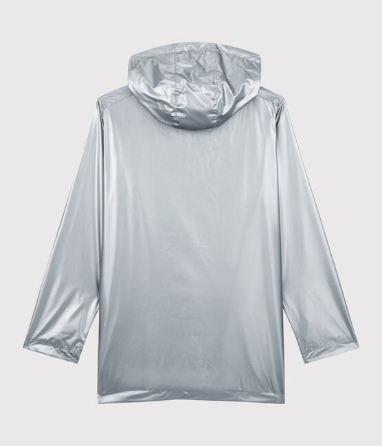 Silberfarbene Damen-Regenjacke grau ARGENT