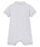 Baby-polo-kurzoverall jungen grau POUSSIERE CHINE