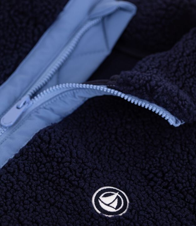 Kinder-Jacke aus Sherpa im Colorblock SMOKING