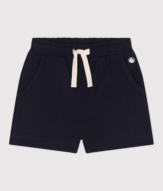 Kinder-Short aus Baumwolle für Mädchen blau SMOKING