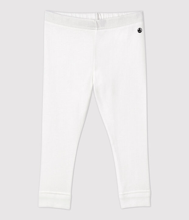 Baby-Leggings aus Baumwolle weiss