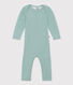 Baby-Body mit langen Beinen aus Wolle und Baumwolle