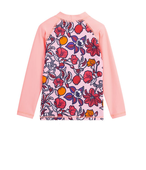 Umweltfreundliches Anti-UV-T-Shirt mit LSF 50+ Kinder Mädchen rosa PATIENCE/weiss MULTICO