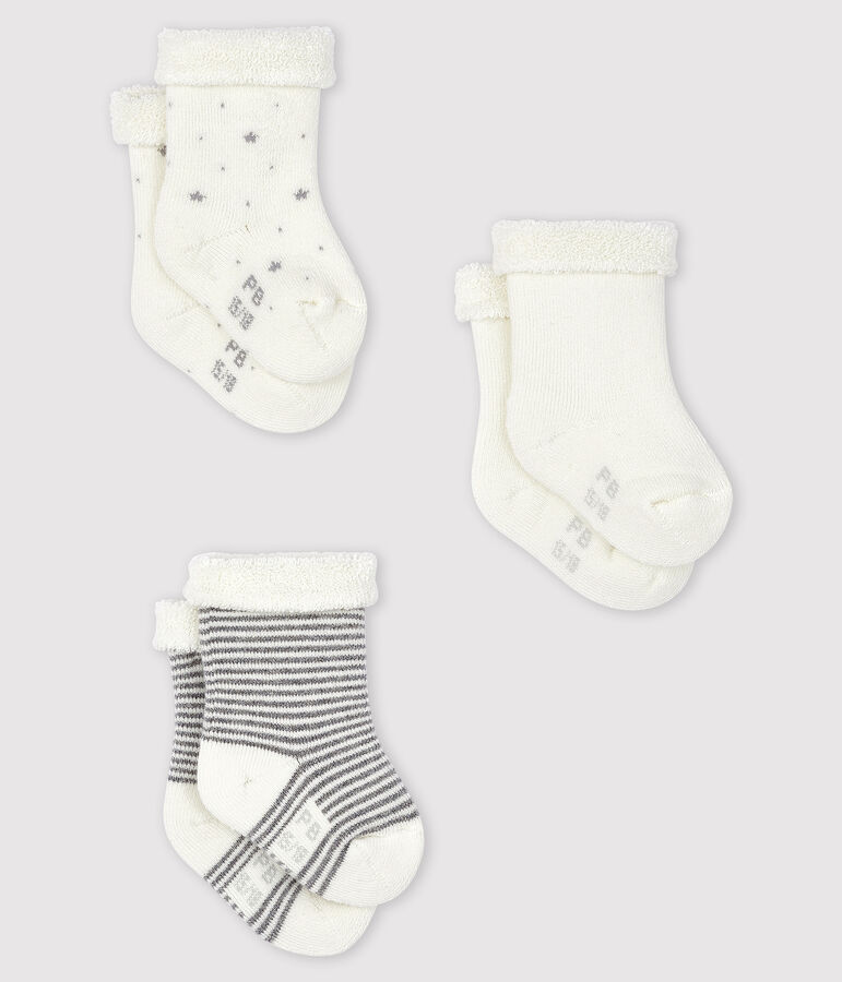 3er-Set Stricksocken f&uuml;r Babys vielfarbig
