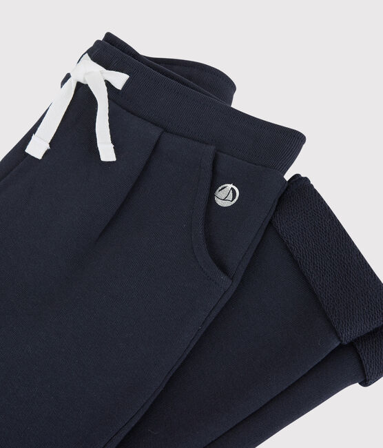 Kinder-Jogginghose aus Molton für Mädchen blau SMOKING