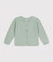 Cardigan aus Baumwolle Kinder/Mädchen grün HERBIER
