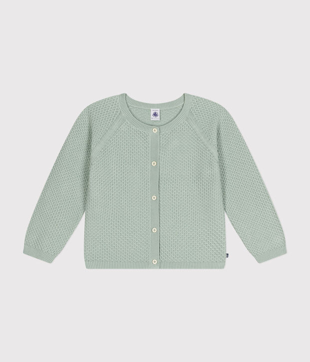 Cardigan aus Baumwolle Kinder/M&auml;dchen gr&uuml;n