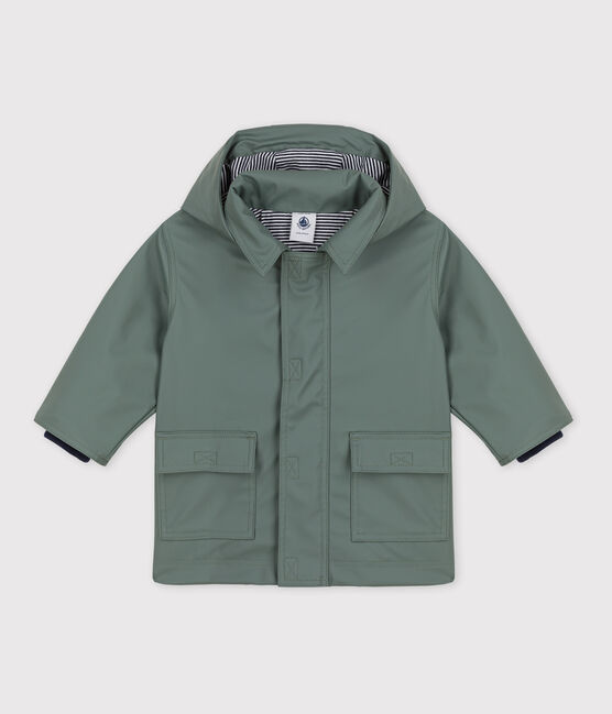 KLASSISCHE BABY-REGENJACKE AUS RECYCELTEM MATERIAL grün THUYA