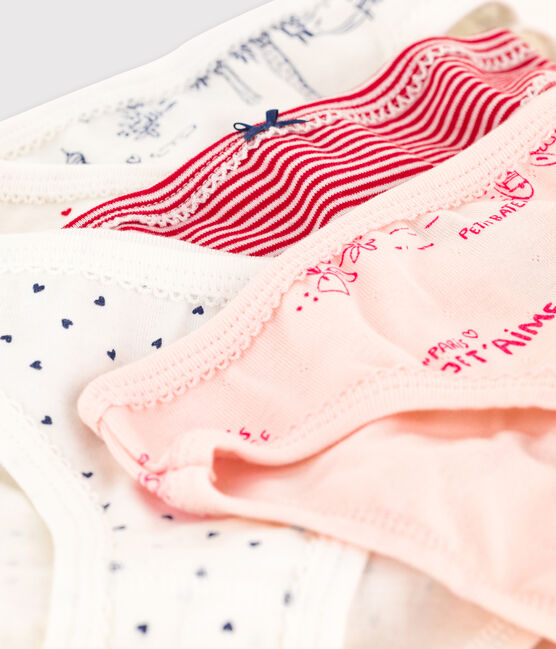 5er-Set Unterhosen mit Paris-Motiv im Toile-de-Jouy-Stil für Mädchen variante 1