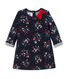 Baby-Mädchen-Kleid aus gedoppeltem Jersey mit Print