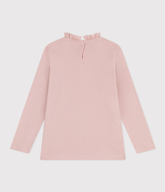 Langärmeliges Kinder-T-Shirt aus Baumwolle für Mädchen rosa SALINE