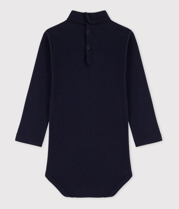 Lang&auml;rmeliger Baby-Body aus Baumwolle mit Rollkragen SMOKING