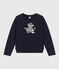 Sweatshirt aus Molton für Damen blau SMOKING