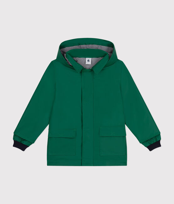 Klassische Kinder-Regenjacke für Mädchen und Jungen grün JARDIN