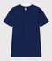 Damen-T-Shirt L’ICONIQUE aus Baumwolle mit Mäusezähnchen blau MEDIEVAL