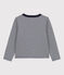 Cardigan aus Doppeljersey Kinder Mädchen blau SMOKING/weiss MARSHMALLOW