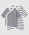 Set mit Kimono Body und Babyjäckchen aus Rippstrick variante 1