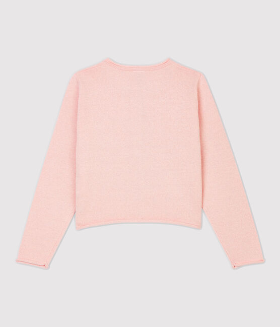 Kinder-Cardigan aus Baumwolle für Mädchen rosa MINOIS/ ARGENT