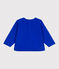 Einfarbiges Baby-Sweatshirt aus Baumwolle blau PERSE