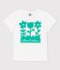 Kurzärmeliges T-Shirt aus Baumwolle für Mädchen
