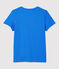 T-Shirt DAS GERADE mit Rundhalsausschnitt aus Bio-Baumwolle für Damen blau BRASIER