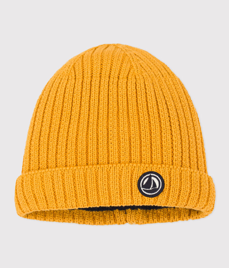 Baby-M&uuml;tzchen mit Fleece-F&uuml;tterung gelb BOUDOR