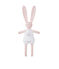 Bedruckter Kuschelhase rosa VIENNE/weiss MULTICO