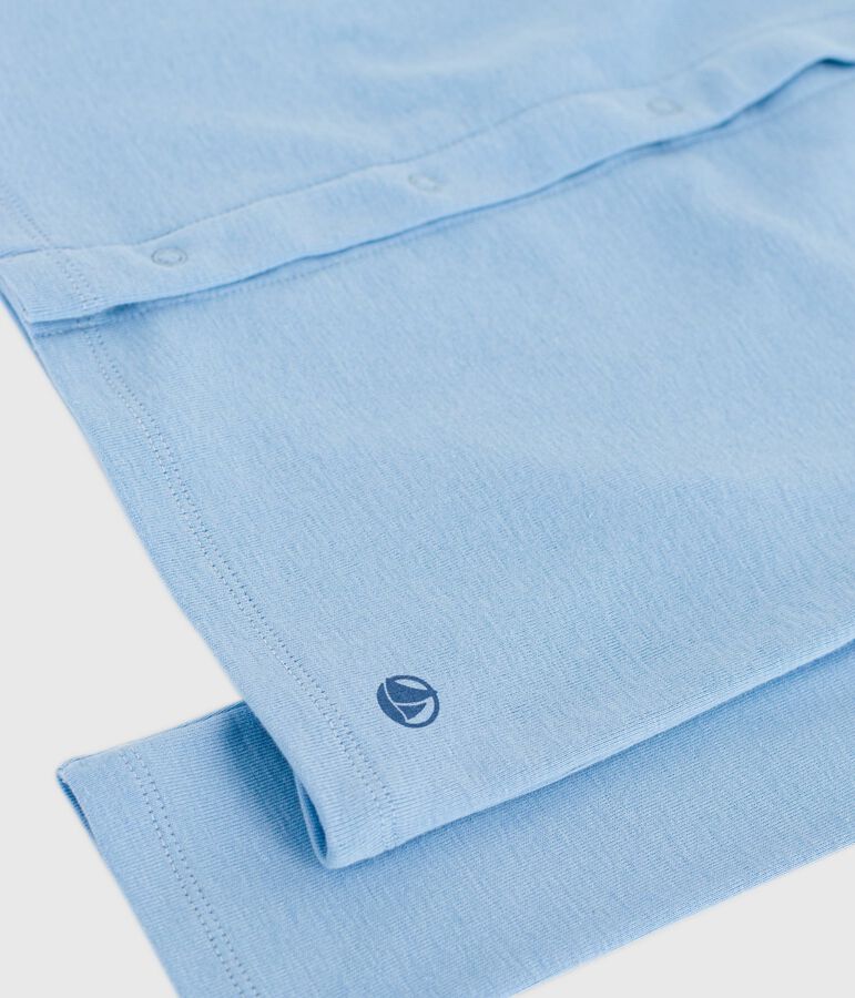 Kinder-Cardigan aus einfarbiger Baumwolle blau