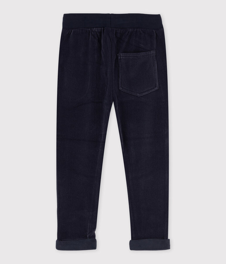 Hose aus Wirkware blau