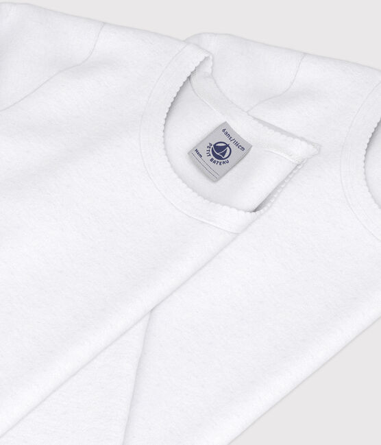 2er-Set langärmeligE weiße T-Shirts für Mädchen variante 1