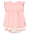 2-teiliges Baby-Ensemble für Mädchen rosa MINOIS/weiss MULTICO