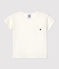 Einfarbiges kurzärmeliges T-Shirt aus Jersey weiss MARSHMALLOW