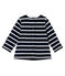 Baby MädchenBluse mit Marinestreifen blau SMOKING/weiss MARSHMALLOW