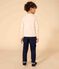 Langärmeliges T-Shirt aus Baumwolle für Kinder Mädchen/Jungen weiss AVALANCHE/ NEWBLEU