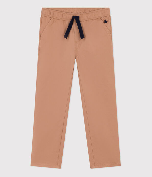 Hose aus Sergestoff in Regular-Fit-Passform f&uuml;r Jungen beige