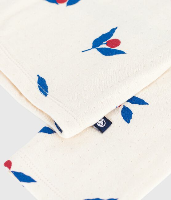 Langärmeliges Kinder-T-Shirt aus bedruckter Baumwolle MILK/ MULTICO