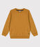 Kinder-Sweatshirt aus Bouclé-Frottee für Jungen gelb ISTRE