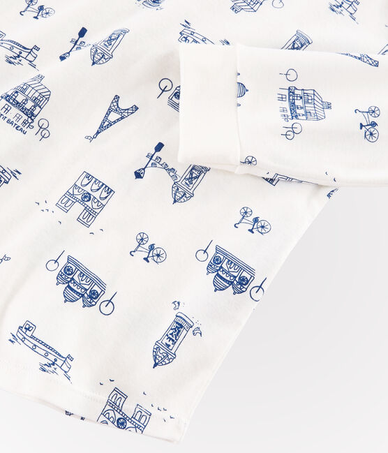 Set mit 2 Rippstrick-Pyjamas für kleine Mädchen variante 1