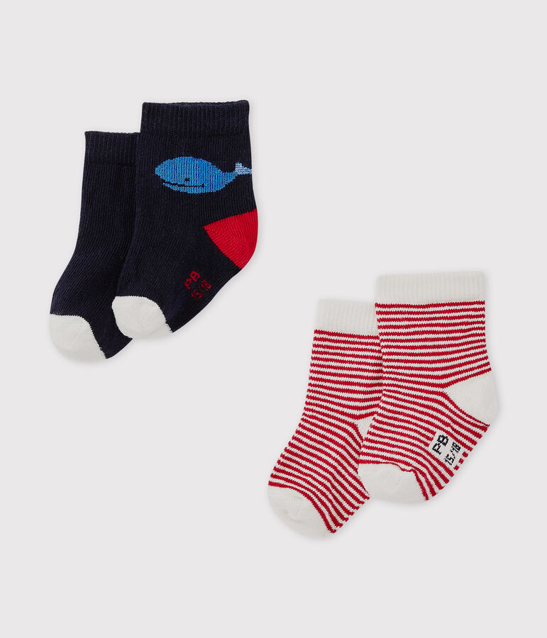 Baby Jungen Socken in 2er-Set vielfarbig
