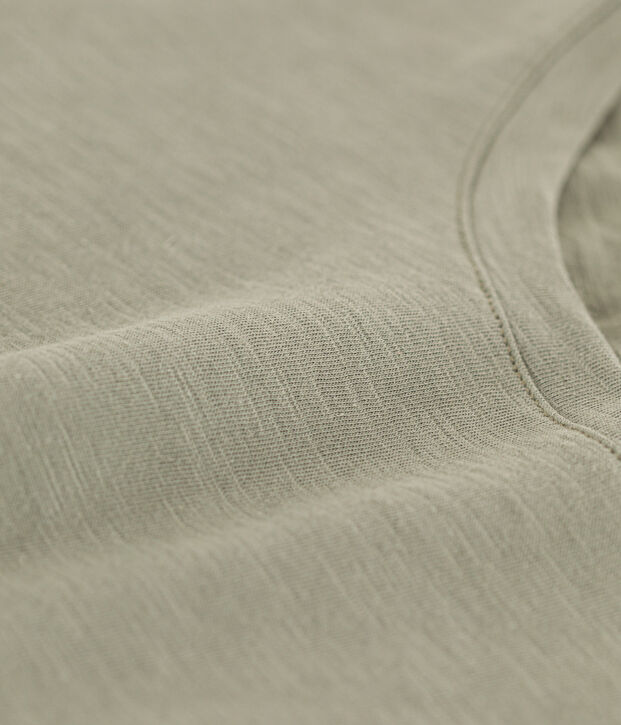 T-Shirt LE DROIT aus Baumwolle mit Rundhalsausschnitt gr&uuml;n