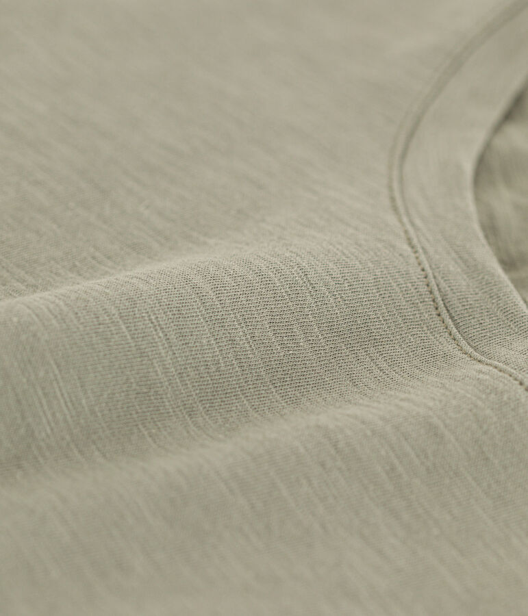 T-Shirt LE DROIT aus Baumwolle mit Rundhalsausschnitt gr&uuml;n MARECAGE