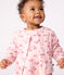 Baby-Cardigan aus Baumwolle mit Blumenmotiv rosa JOLI/weiss MULTICO